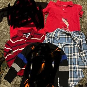 Lot of 3 boys shirts, hoodie jacket sz 4/5